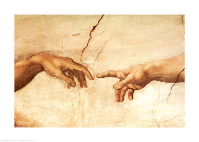 Detail from ''Creation of Adam'' by Michelangelo
